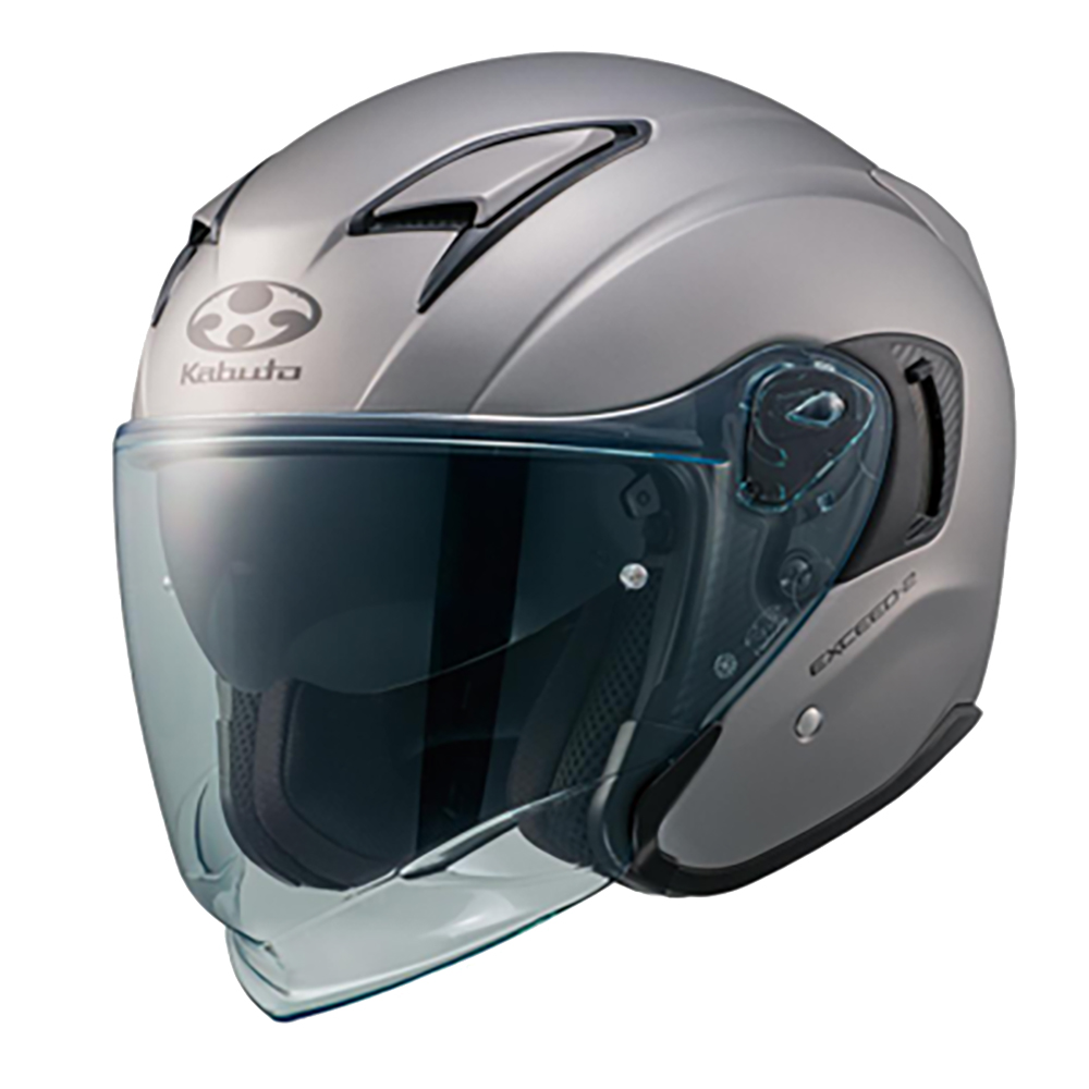 OGK KABUTO オージーケーカブト EXCEED-2 フラットクールガンメタ